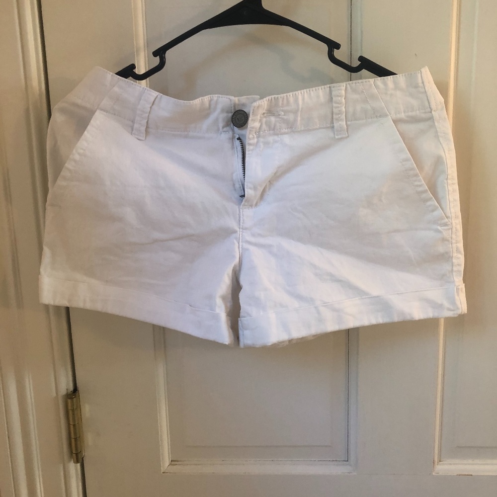 Aeropostale White Midi Shorts